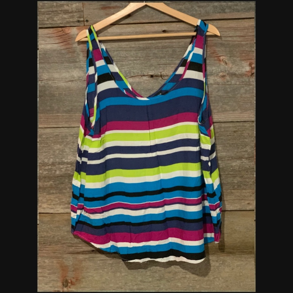 Torrid Multi-Colored V-Neck Tank